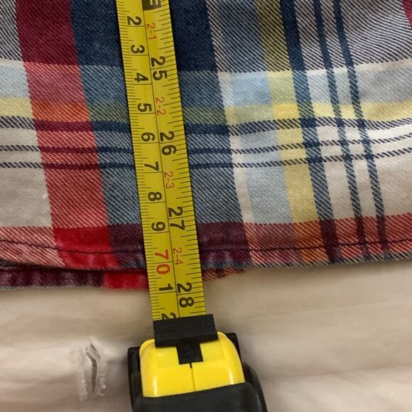 Zip code 1992 plaid men’s button up collar short sleeve shirt size L - Picture 6 of 7